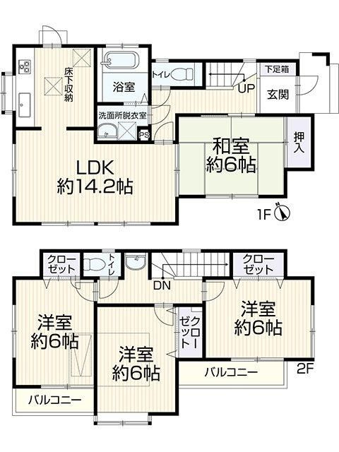 戸建 練馬区南大泉６丁目の間取り
