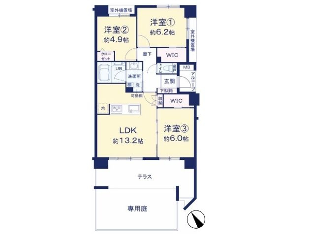 アンビシャス船橋高根台の間取り