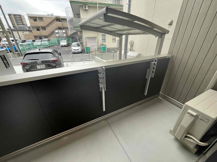 セレスティア熱田のバルコニー