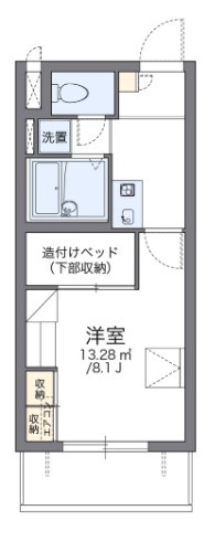 レオパレスストレーザ椿森の間取り