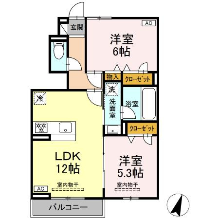 ホープ21 Ⅱの間取り