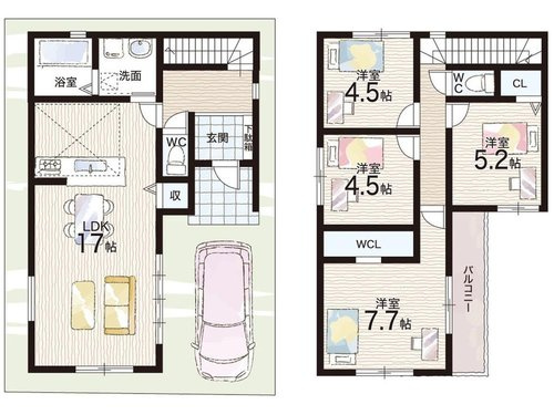 【間取り】 | ☆八尾市南本町9丁目新築一戸建て