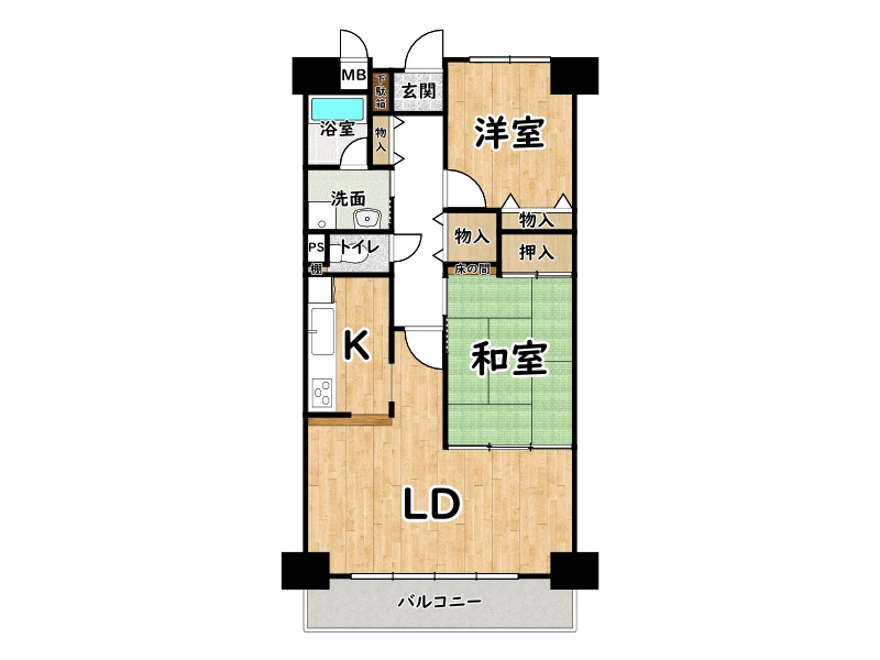 ライオンズマンション東今宿の間取り