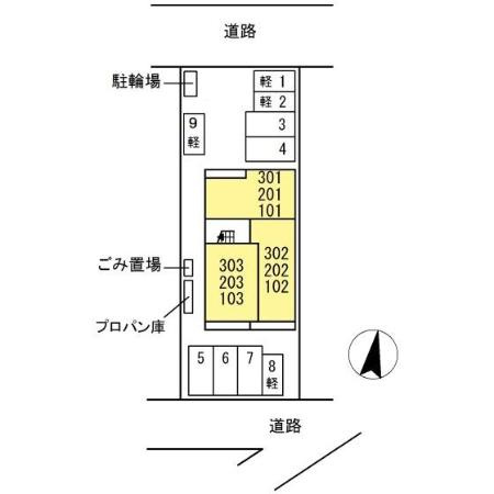アリビオの区画図