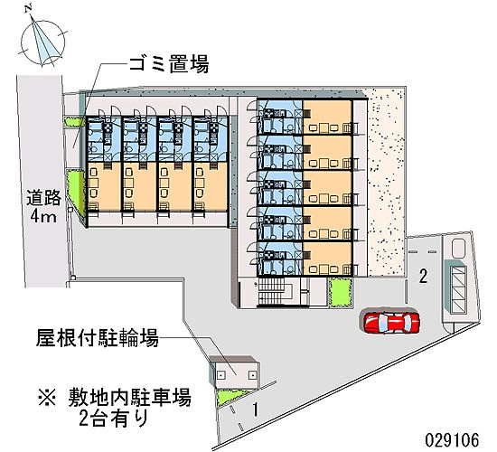 レオパレスＰｏｗｅｒの区画図|島根　松江　家具　家電　社宅　マンスリー