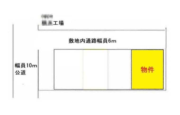 横浜市港北区新羽町の倉庫|配置図