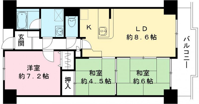 【間取り】 | レークサイド佐倉マンション