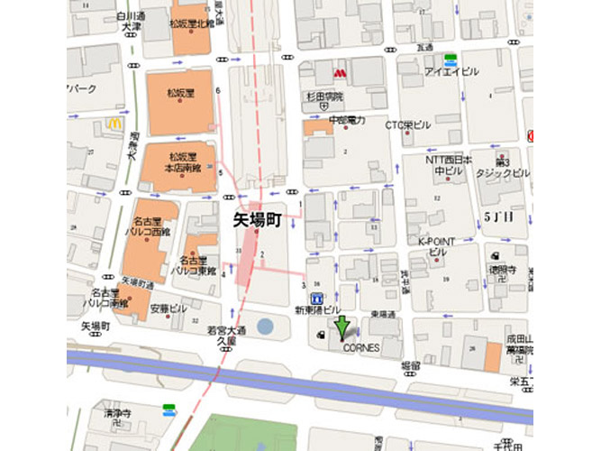 名古屋若宮ビルの地図