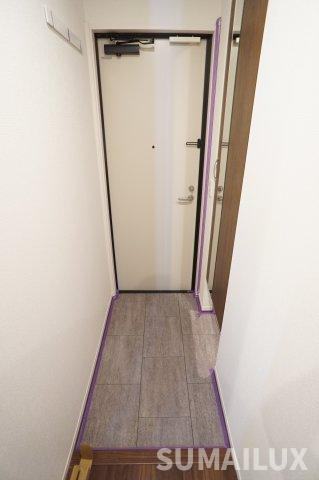 熊本市中央区京町２丁目のアパートの玄関