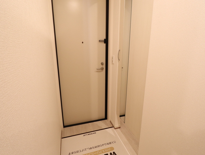 熊本市中央区京町２丁目のアパートの玄関