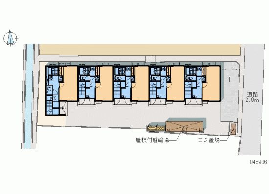レオネクスト地行場の区画図|島根　松江　家具　家電　社宅　マンスリー