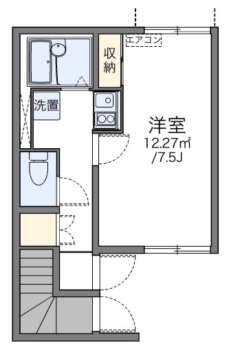レオネクスト地行場の間取り|島根　松江　家具　家電　社宅　マンスリー