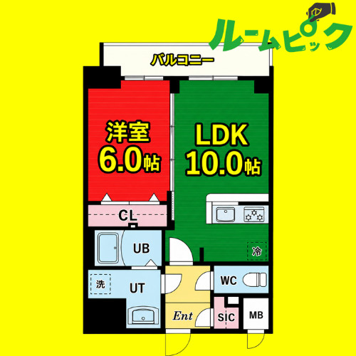 RICHED’OR古出来　名古屋市賃貸　仲介手数料無料の間取り