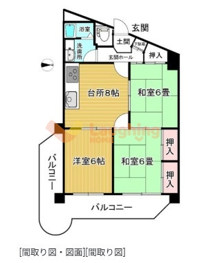 シティキャッスル諏訪野の間取り