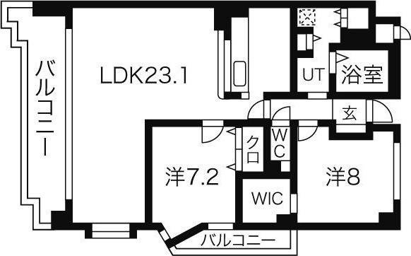 アイユー八事の間取り