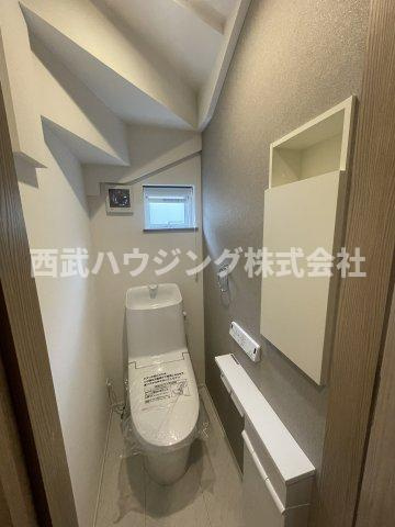 【仲介手数料無料】所沢市寿町　全３棟　Ｃ号棟　所沢市の不動産なら西武ハウジングのトイレ