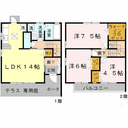 サニーウィルBの間取り