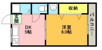 ビラ高倉の間取り