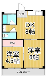 NDYハイツ甲子園の間取り