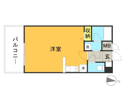 ラ・レジダンス・ド・福岡県庁前の間取り