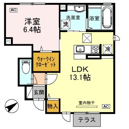 グリーンヒルズ・北神A棟の間取り