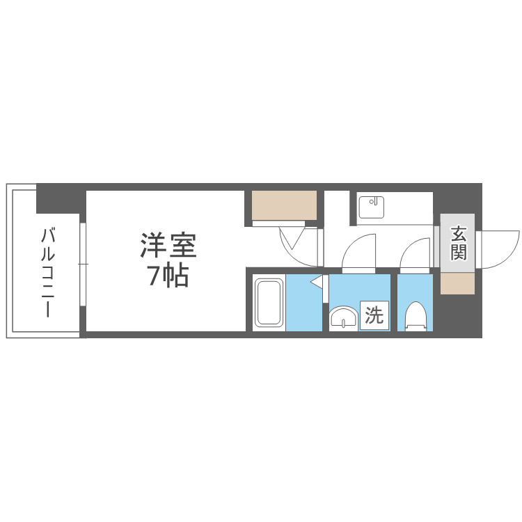 S-RESIDENCE大阪同心の間取り