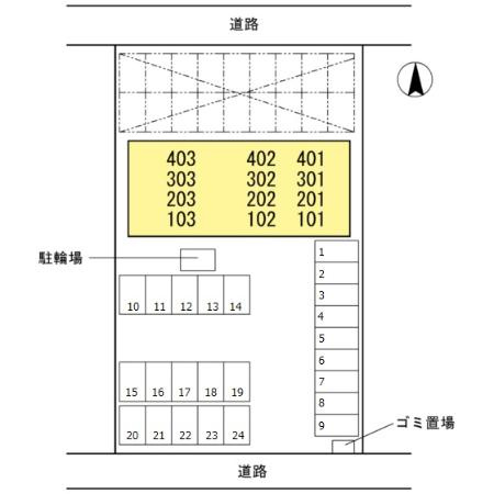 グランパルクの区画図