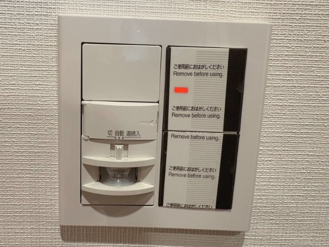 プレシス府中リヴェスタのその他|玄関には人感証明センサーが付いています。