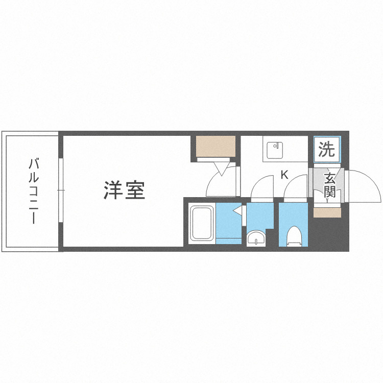 エスリードレジデンス大阪福島の間取り