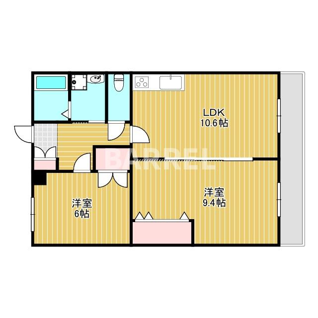 アンデュノール千里の間取り