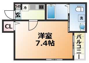 ワコーレヴィータ大開ステーシアの間取り