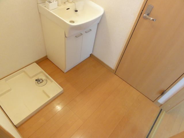 熊本市南区城南町碇のアパートの洗面所