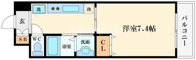 KDXレジデンス難波の間取り