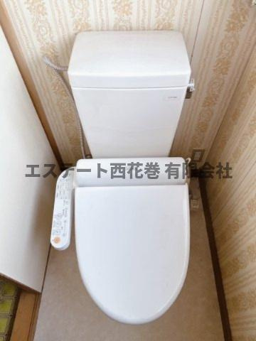 石鳥谷南寺林第5地割貸家のトイレ|洗浄機能付き便座