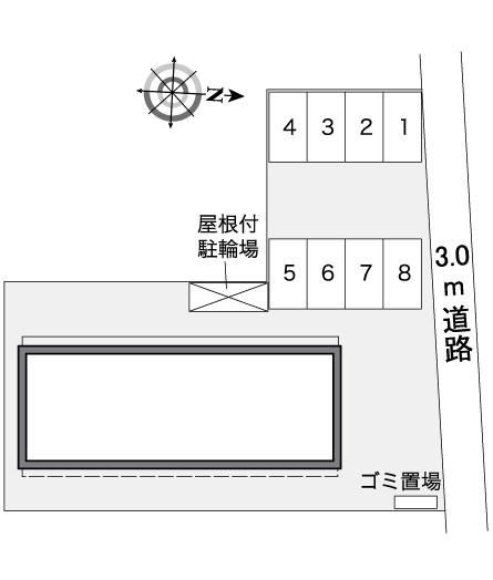 レオパレスドルフの区画図|島根　松江　家具　家電　社宅　マンスリー