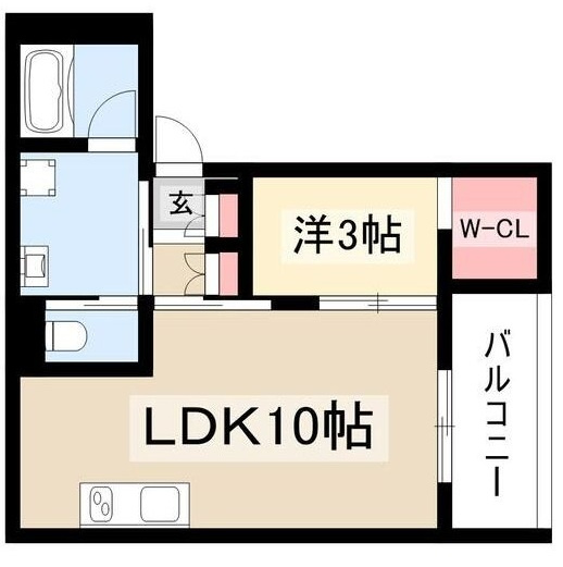 WELLNEST ROOM名駅南Ｂ棟の間取り