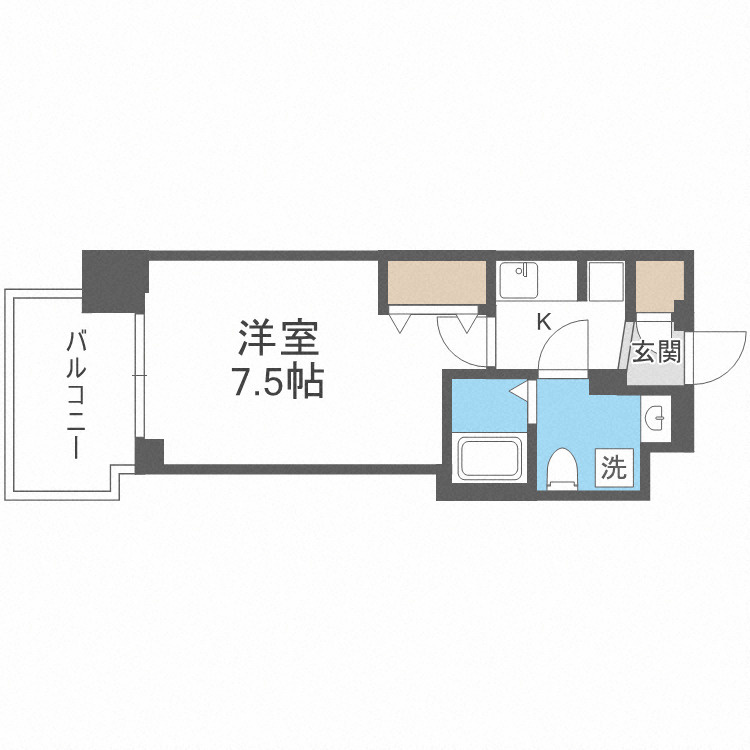 セレニテ谷九プリエの間取り