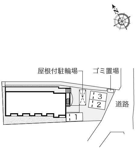 レオネクストキーファーの区画図|島根　松江　家具　家電　社宅　マンスリー