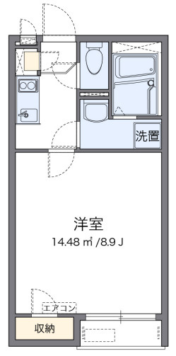 【間取り】 | レオネクストキーファー | 島根　松江　家具　家電　社宅　マンスリー