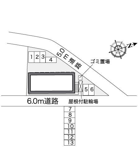 レオパレス和の区画図|島根　松江　家具　家電　社宅　マンスリー