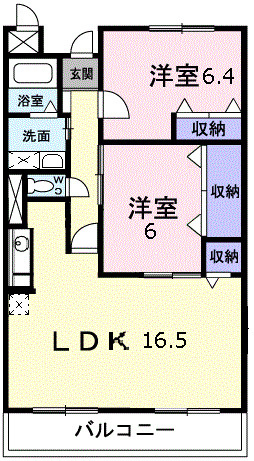モラーダ上安の間取り