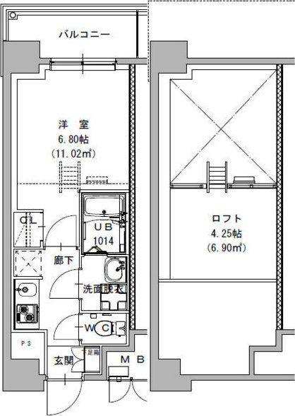 S-RESIDENCE植田asolea(アソレア)　の間取り
