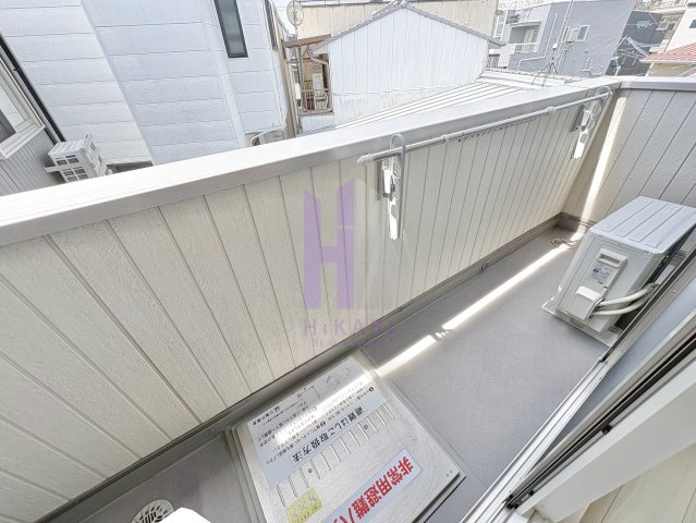 カーサルミノサ王子町のバルコニー