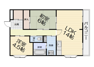 【間取り】 | ロイヤルスクエアあむⅠ