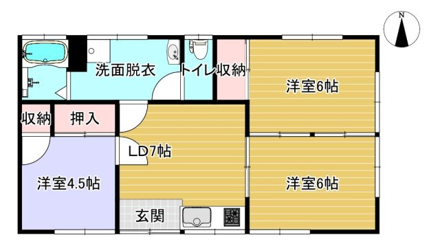 川畑住宅の間取り