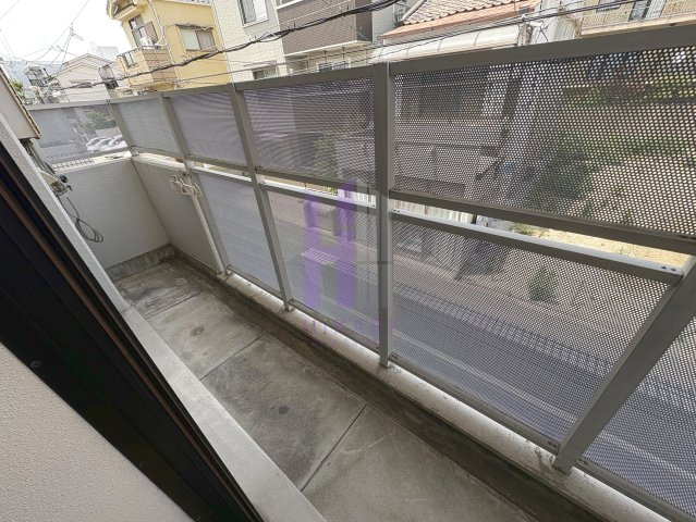 エフアール西田辺のバルコニー
