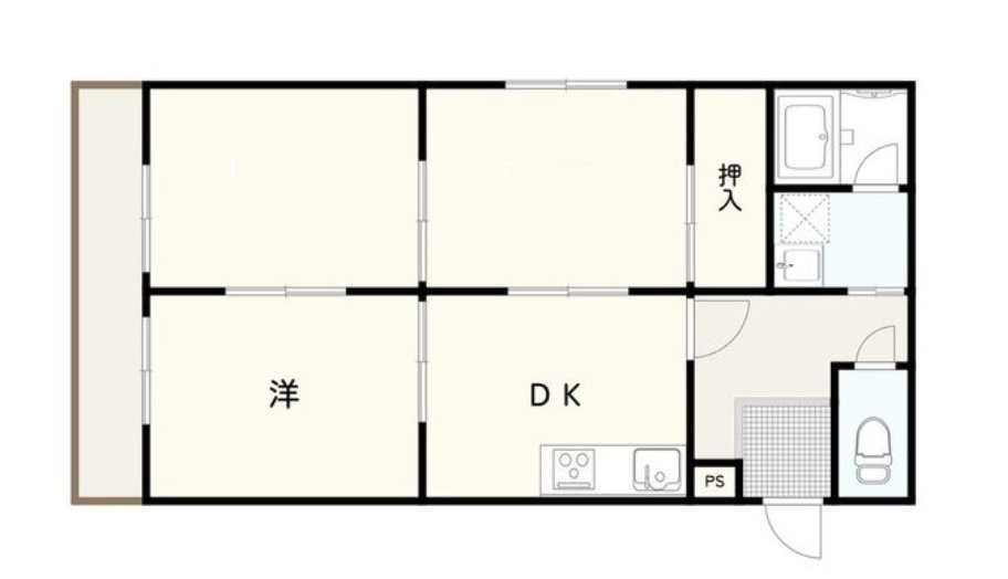 エフアール西田辺の間取り