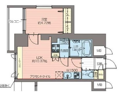 プレジオ難波ASIANの間取り
