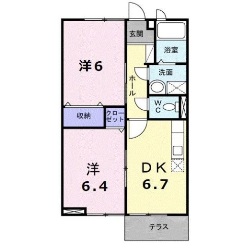 ウッドフィールドＢの間取り