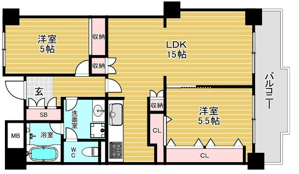 ダイアパレス八尾本町の間取り